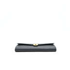 Fendi Grained Calfskin Wallet with Chain Black GHW