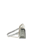 Dior Small Diorama Lizard Metallic Silver SHW