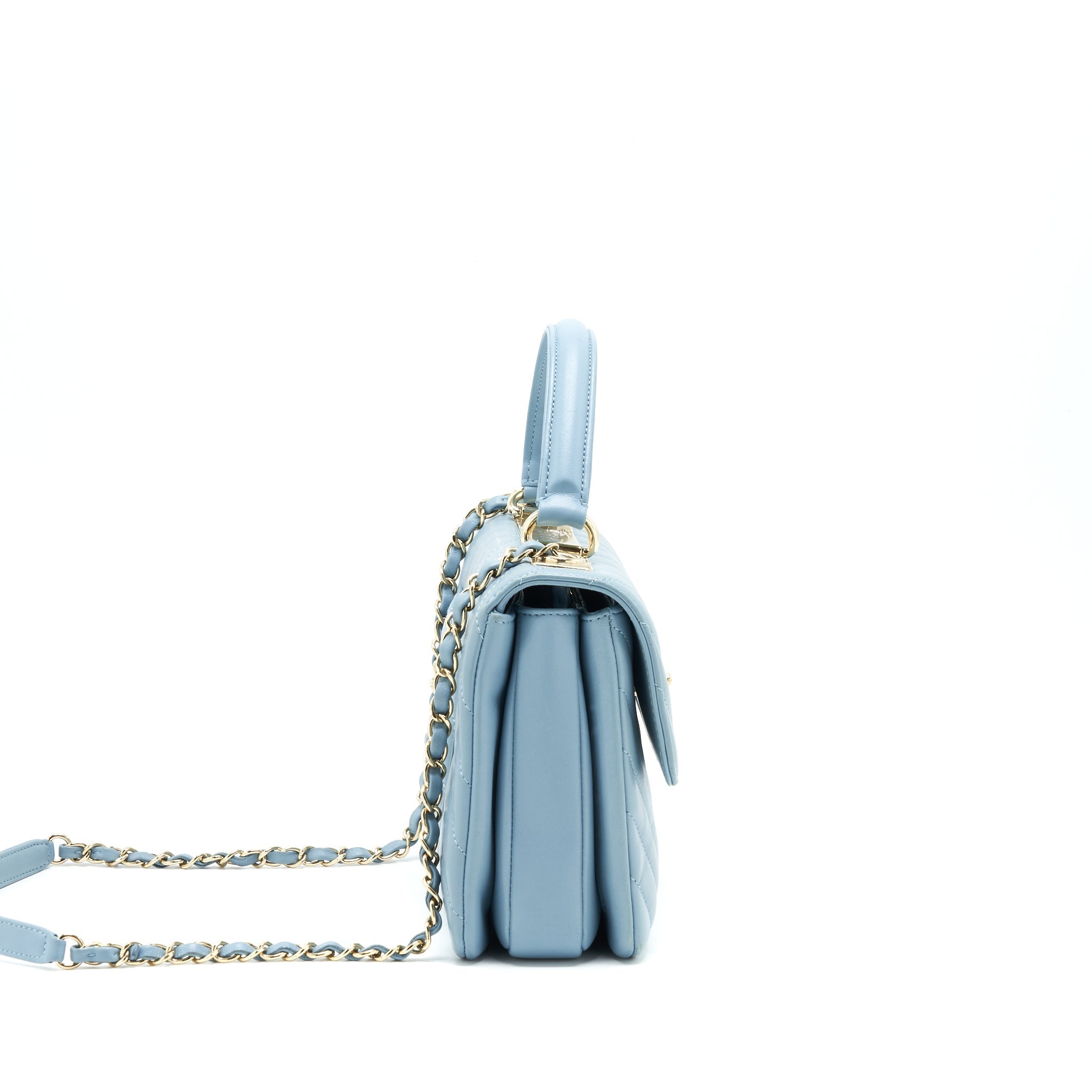 Chanel Trendy CC Flap Bag Light Blue Lambskin LGHW