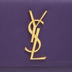 Saint Laurent/YSL Clutch Caviar Purple GHW