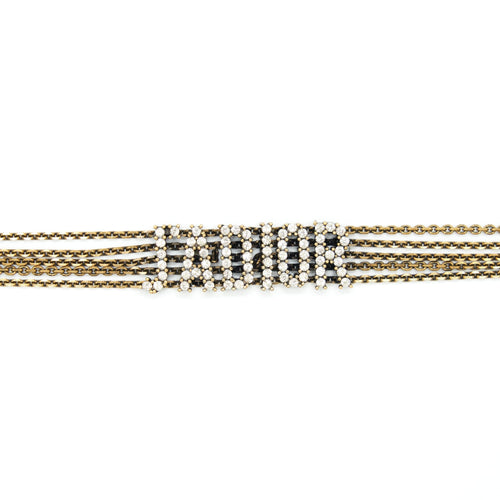 Dior J’adior Choker Antique Gold-Finish Metal