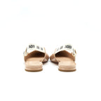 CHRISTIAN DIOR Slingback SIZE39 Ballet Flats Patent Leather Beige