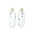 Dior Size 37 Addict Blue Toile De Jouy Technical Fabric Low Top Sneakers