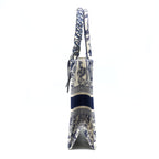Dior Small Book Tote Toile De Jouy Navy With Silk Tilly Scarf