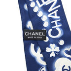Chanel twilly White/navy