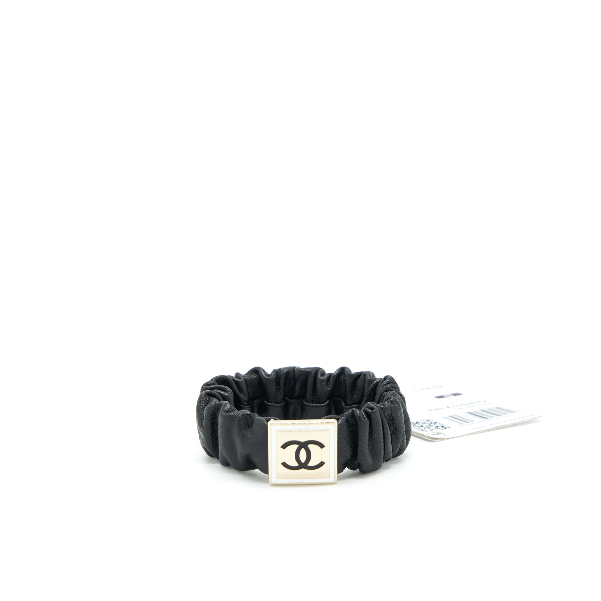 Chanel Square CC Hair Band Black LGHW