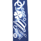 Chanel twilly White/navy