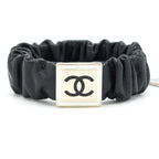 Chanel Square CC Hair Band Black LGHW