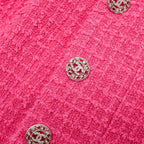 Chanel Size 40 22s Runway Tweed Vest Cotton Pink