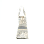 Dior Medium Book Tote Grey Toile De Jouy Embroidery