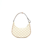 Celine Ava Bag in Triomphe Canvas/Calfskin White