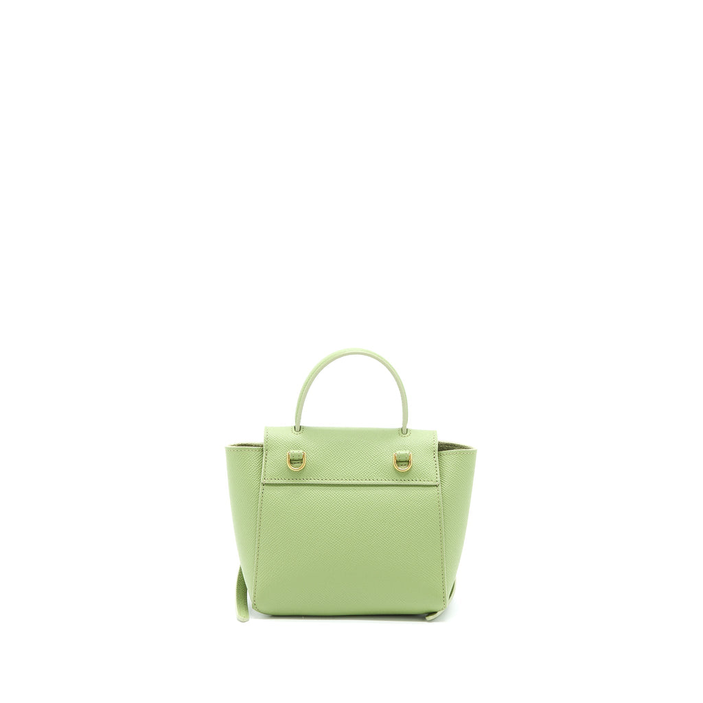 Celine Pico Belt Bag Grained Calfskin Light Green