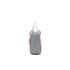 CHRISTIAN DIOR MINI LADY DIOR LAMBSKIN PINK/PURPLE/GREY