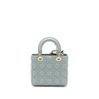 Dior Small Lady Dior My ABCDior Lambskin Cannage Gray LGHW