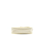 Chanel Beige Quilted Canvas No.5 Camellia Flap creamy Shoulder Bag