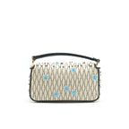 FENDI Baguette Iconic Medium White Raffia Bag Multicolor
