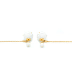 Dior Tribales Earrings White Gold Tone