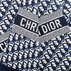 Dior Oblique Scarf Wool/Cashmere Navy