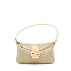 Fendi Vintage Baguette Fabric Beige GHW