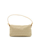Fendi Vintage Baguette Fabric Beige GHW