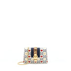 Gucci Mini Sylvie Crossbody Bag White/Multicolour GHW