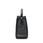 Fendi Medium Peekaboo Black Calfskin with Black/GHW
