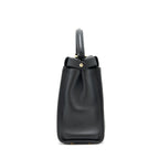 Fendi Medium Peekaboo Black Calfskin with Black/GHW