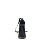 Saint Laurent/YSL Manhattan Shoulder Bag Shiny Croc-Embossed Black GHW