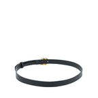 Gucci Size 85 GG 2cm Leather Belt Double G Buckle GHW