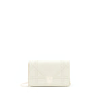 Dior Diorama Wallet On Chain White With White Hardware
