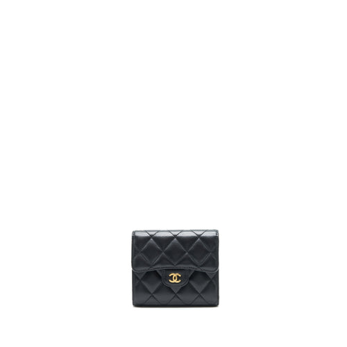 Chanel Classic Flap Wallet Lambskin Black GHW