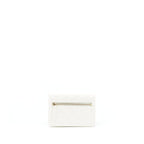 Chanel Ruffles Mini Wallet On Chains White GHW