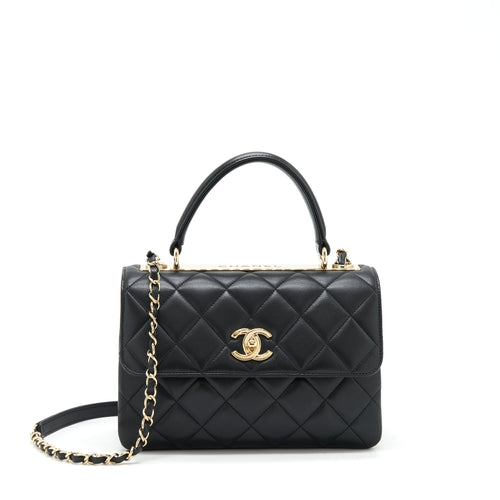 Chanel Trendy CC Flap Bag Lambskin Black LGHW