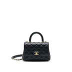CHANEL EXTRA MINI COCO HANDLE BLACK LGHW