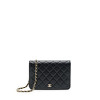 Chanel 22P 2 In 1 Wallet On Chain Caviar Black LGHW