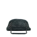 CHANEL JUST MADEMOISELLE BOWLING BAG QUILTED LEATHER IN BLACK BHW