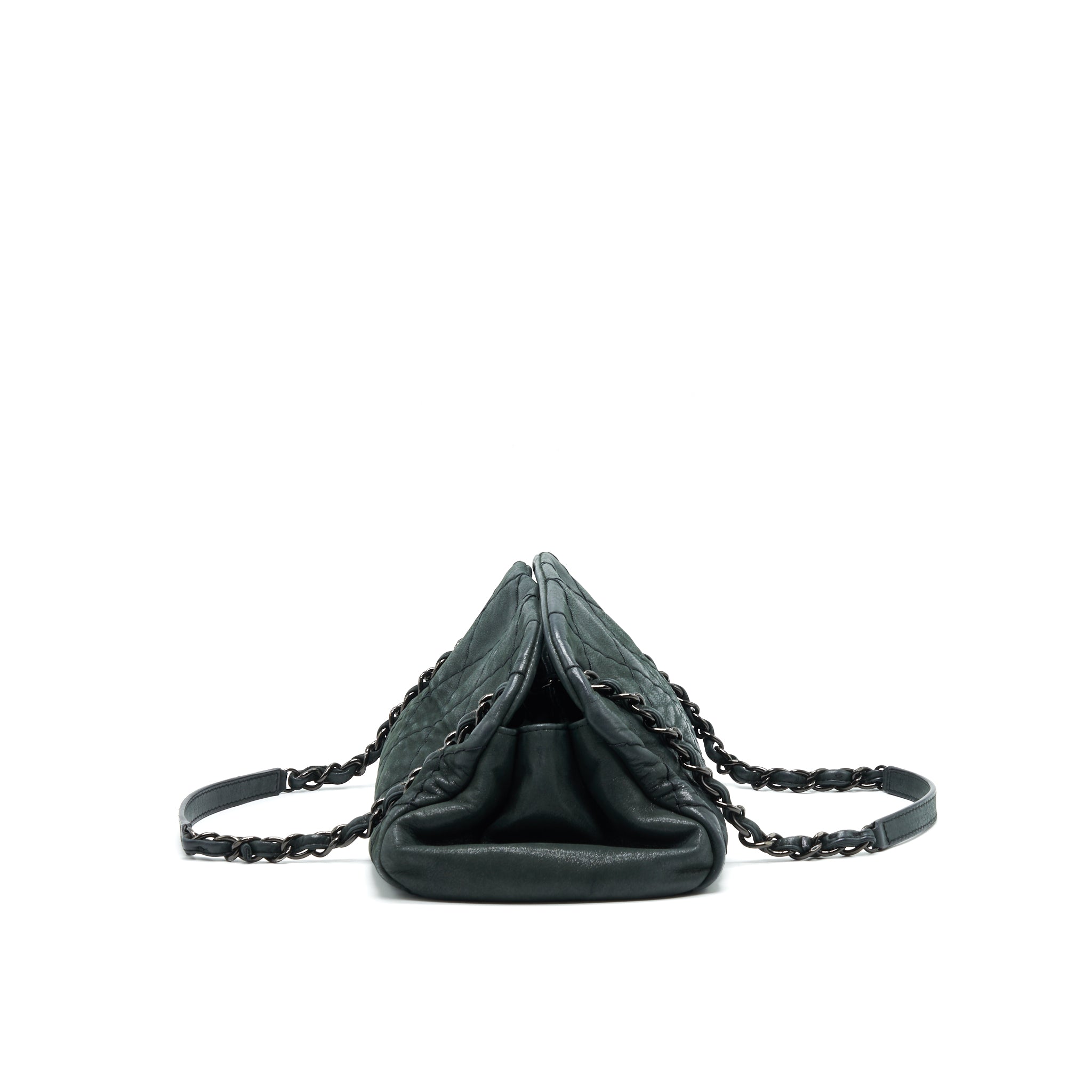 CHANEL JUST MADEMOISELLE BOWLING BAG QUILTED LEATHER IN BLACK BHW