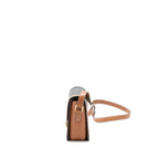 Celine Teen Triomphe Bag In Triomphe Canvas And Calfskin