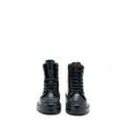 Fendi Size 6 FF Print Boots Calfskin Black