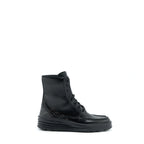 Fendi Size 6 FF Print Boots Calfskin Black