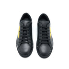 Fendi Size 5 Monster Sneaker Calfskin Black