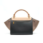 CELINE SMALL TRAPEZE BAG MULTI COLOuR BEIGE/ BLACK/ PINK BEIGE
