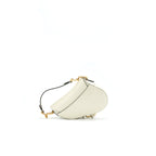 Dior Small Saddle Bag White GHW