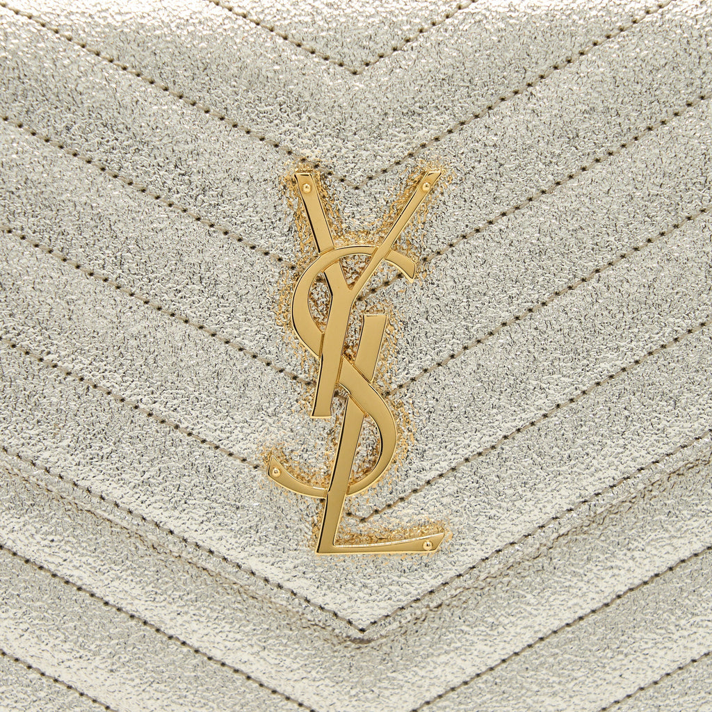 Saint Laurent/YSL Envelop Chain Wallet Calfskin Gold GHW