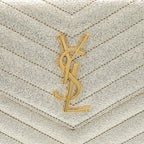 Saint Laurent/YSL Envelop Chain Wallet Calfskin Gold GHW
