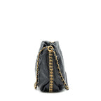 Chanel quilted shoulder bag lambskin black GHW