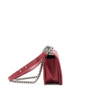 Chanel Medium Chevron Boy Chanel Bag Limited Edition dark red SHW