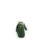 Fendi Baguette Limited edition Tweed Green GHW