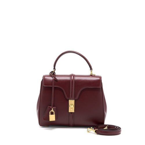 Celine Small 16 Bag Light Burgundy Calfskin