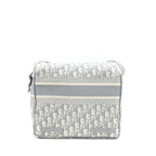 Dior Diorcamp Messenger Bag Oblique Embroidery Light Grey SHW